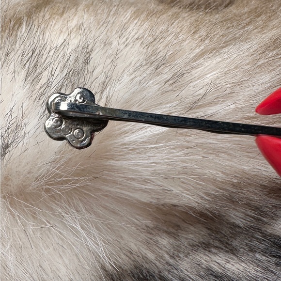 Victorian Pavé Diamond Silver Tone Hair Pin - Picture 5 of 10